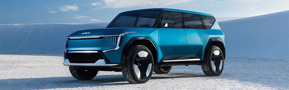 Sneak Peek of the 2024 Kia EV9 Exterior
